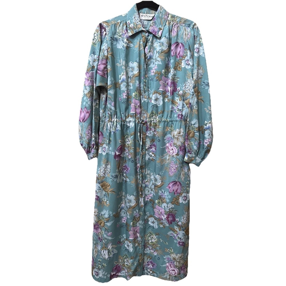 VTG The Wilroy Traveler 1970's Midi Dress  SZ 10 Modest Chuch Work